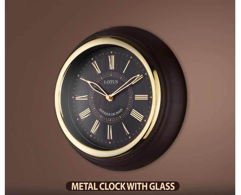 ساعت دیواری لوتوس فلزی مدل AUSTIN M-4006
